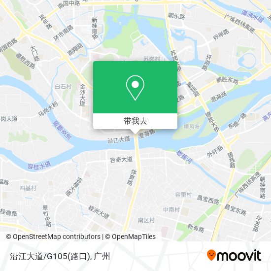 沿江大道/G105(路口)地图