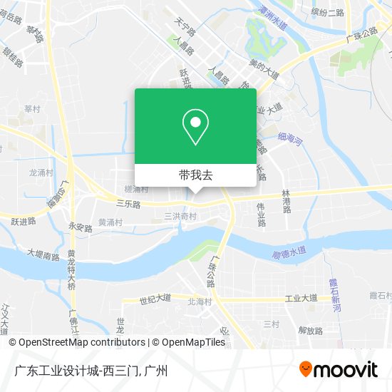 广东工业设计城-西三门地图