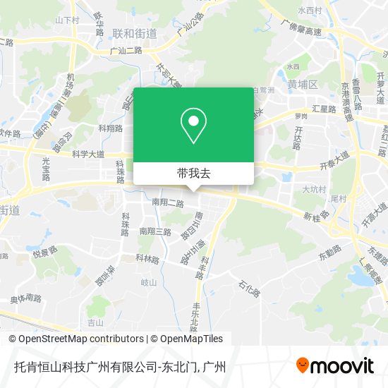 托肯恒山科技广州有限公司-东北门地图