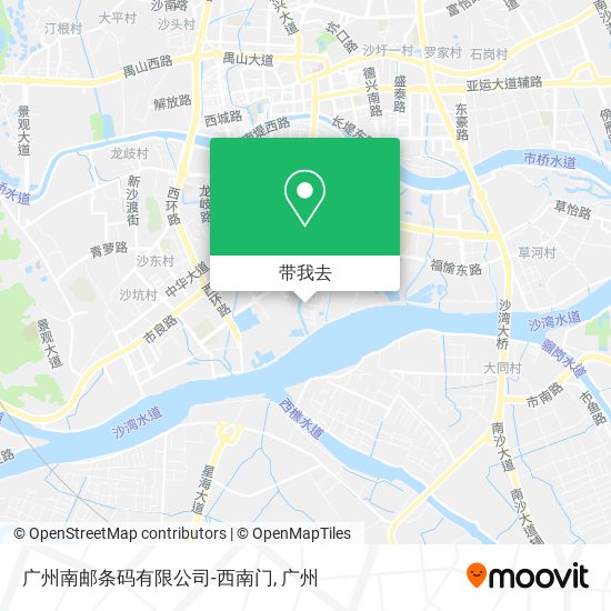 广州南邮条码有限公司-西南门地图