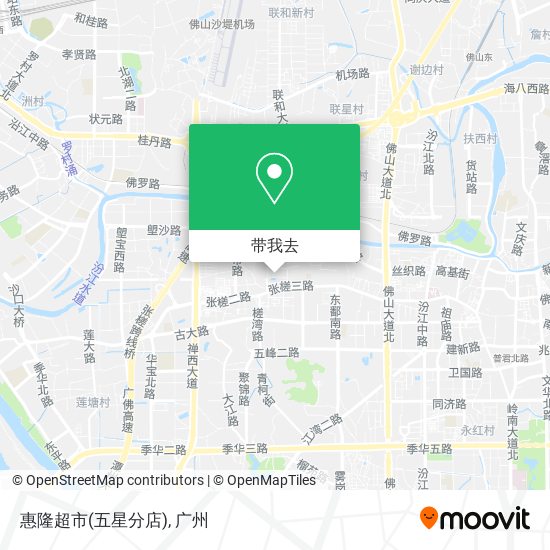 惠隆超市(五星分店)地图