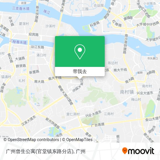 广州曾生公寓(官堂镇东路分店)地图