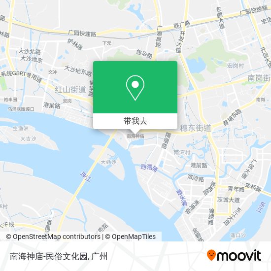 南海神庙-民俗文化园地图