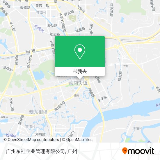 广州东社企业管理有限公司地图