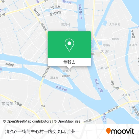 清流路一街与中心村一路交叉口地图