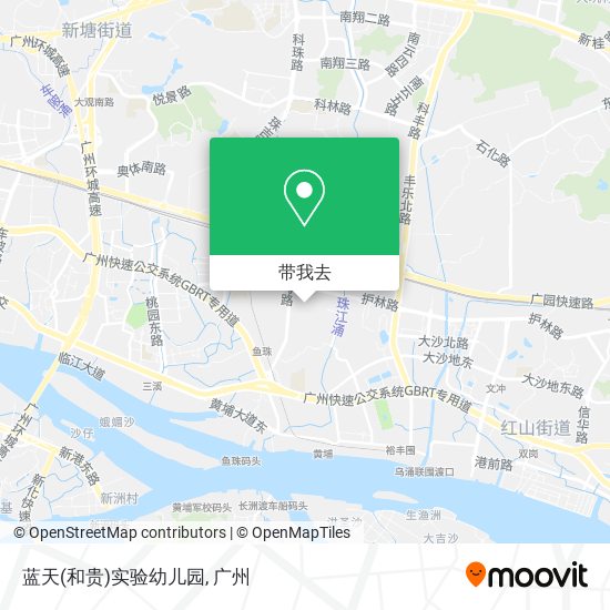 蓝天(和贵)实验幼儿园地图