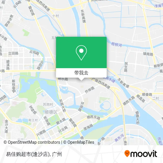 易佳购超市(逢沙店)地图