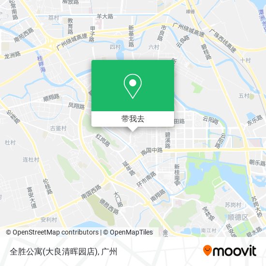 全胜公寓(大良清晖园店)地图