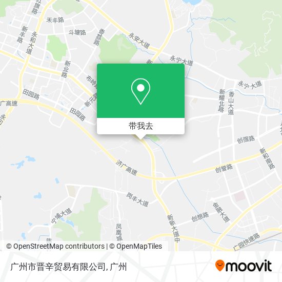 广州市晋辛贸易有限公司地图