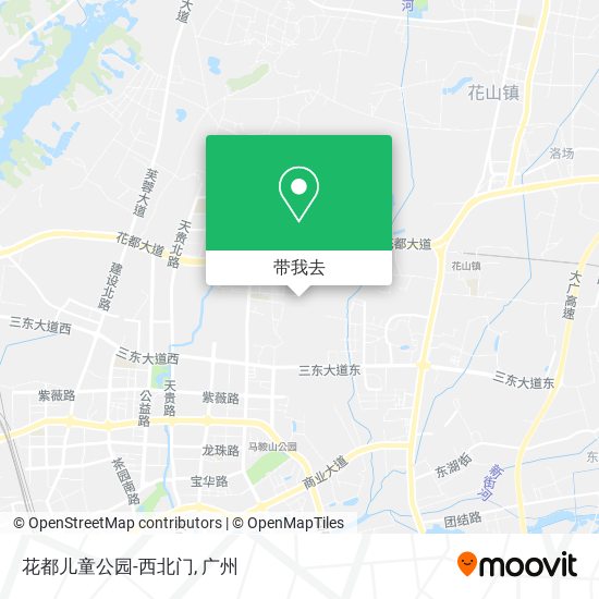 花都儿童公园-西北门地图