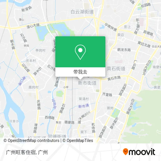 广州旺客住宿地图
