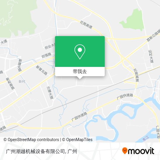 广州潮越机械设备有限公司地图