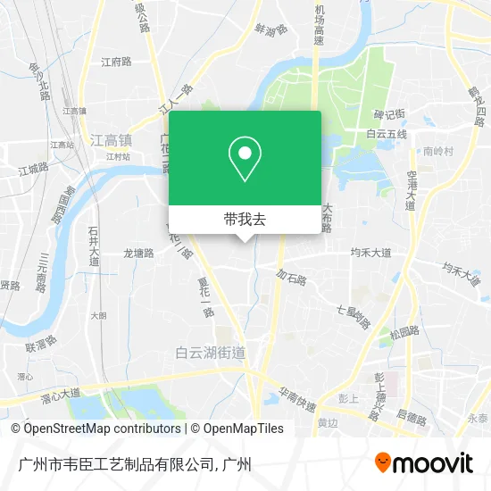 广州市韦臣工艺制品有限公司地图