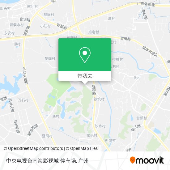 中央电视台南海影视城-停车场地图