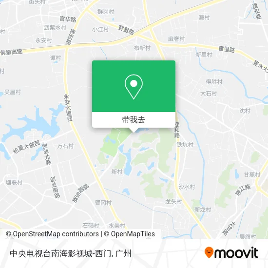 中央电视台南海影视城-西门地图