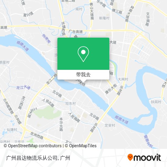 广州昌达物流乐从公司地图