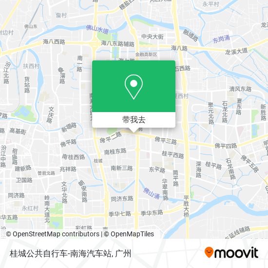 桂城公共自行车-南海汽车站地图