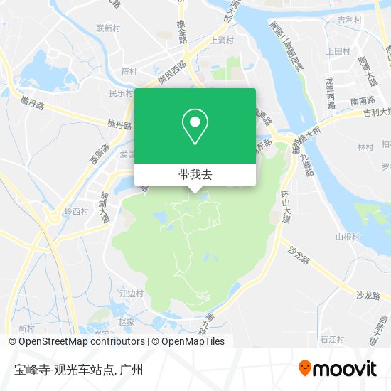 宝峰寺-观光车站点地图