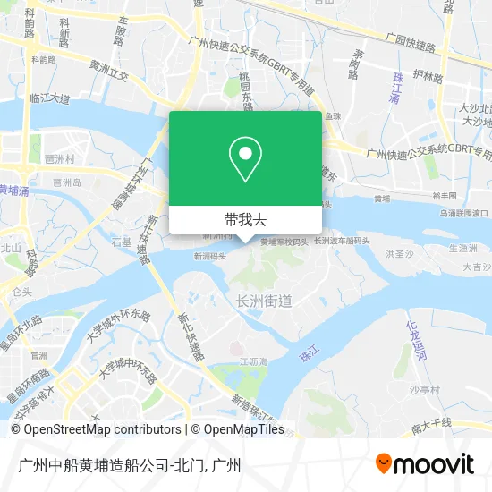 广州中船黄埔造船公司-北门地图