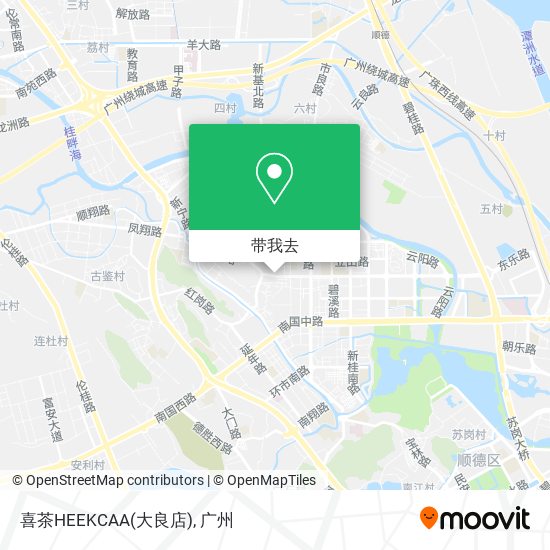 喜茶HEEKCAA(大良店)地图
