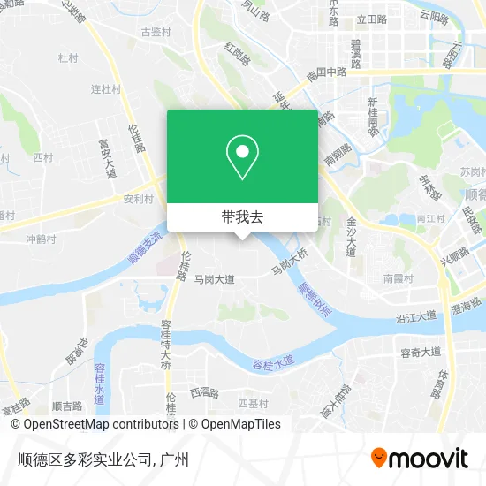 顺德区多彩实业公司地图