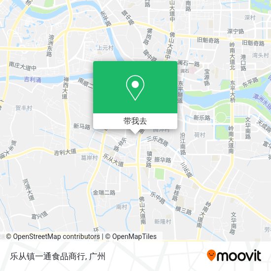 乐从镇一通食品商行地图