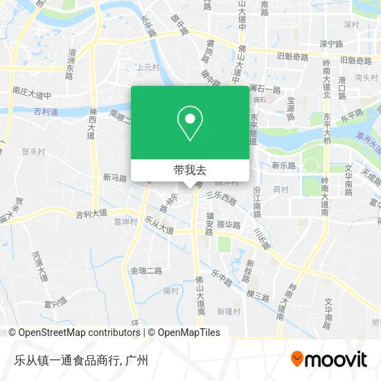 乐从镇一通食品商行地图