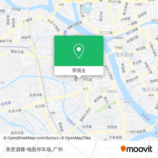 美景酒楼-地面停车场地图