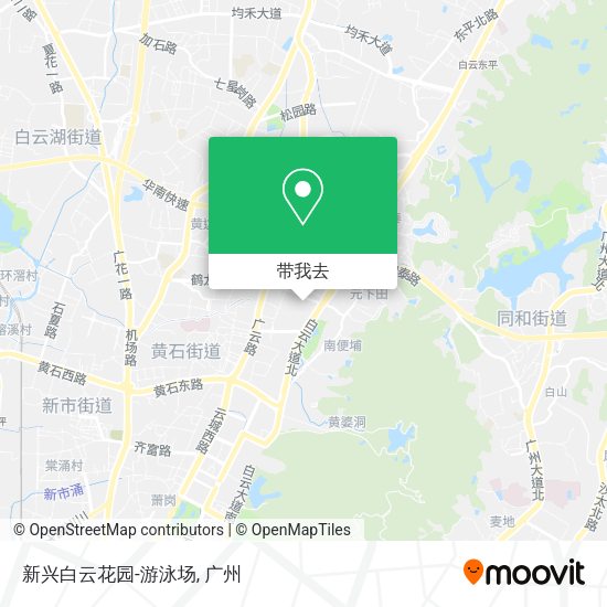 新兴白云花园-游泳场地图