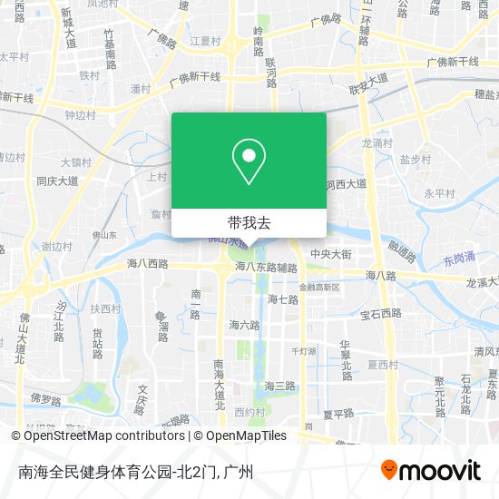 南海全民健身体育公园-北2门地图