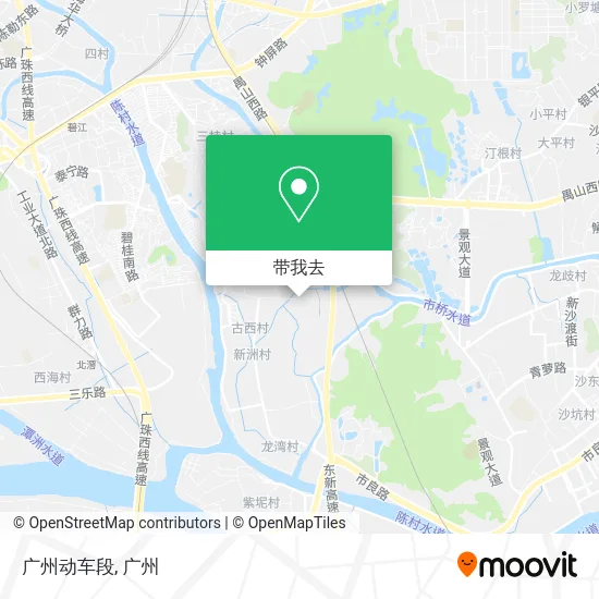 广州动车段地图