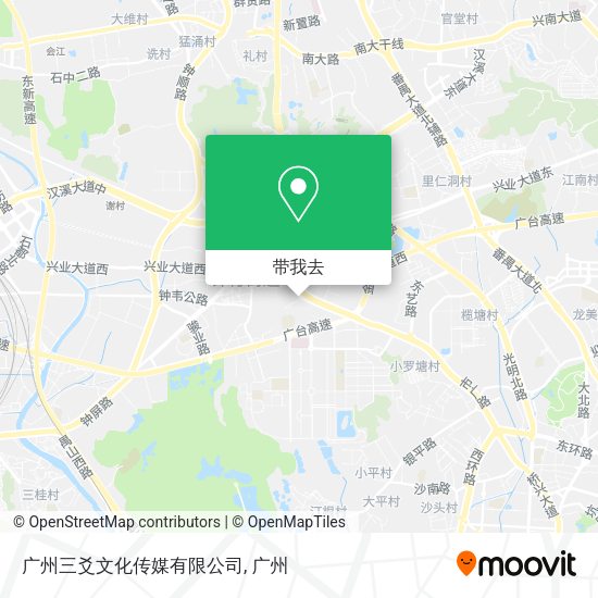 广州三爻文化传媒有限公司地图