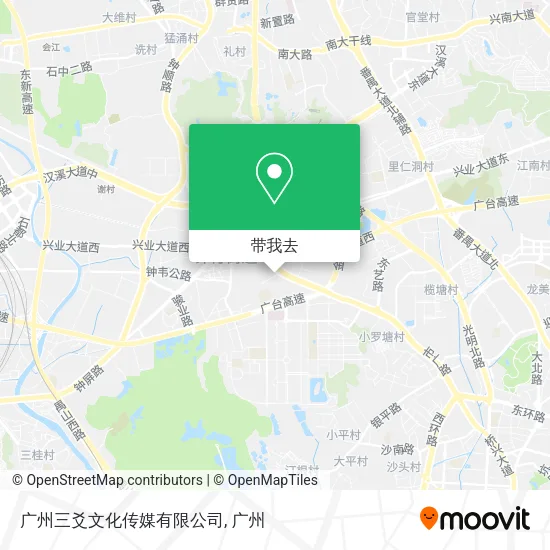 广州三爻文化传媒有限公司地图