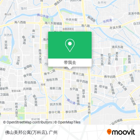 佛山美邦公寓(万科店)地图