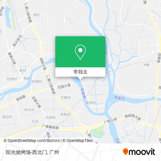 阳光烧烤场-西北门地图