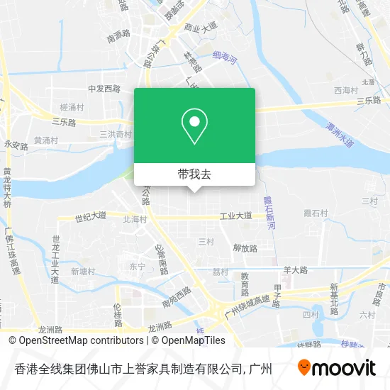 香港全线集团佛山市上誉家具制造有限公司地图