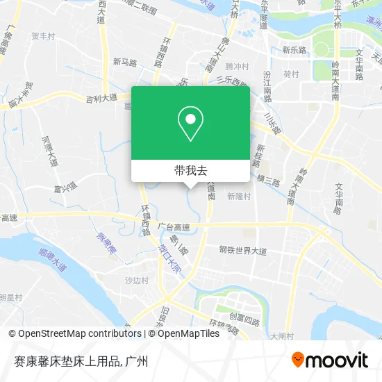 赛康馨床垫床上用品地图
