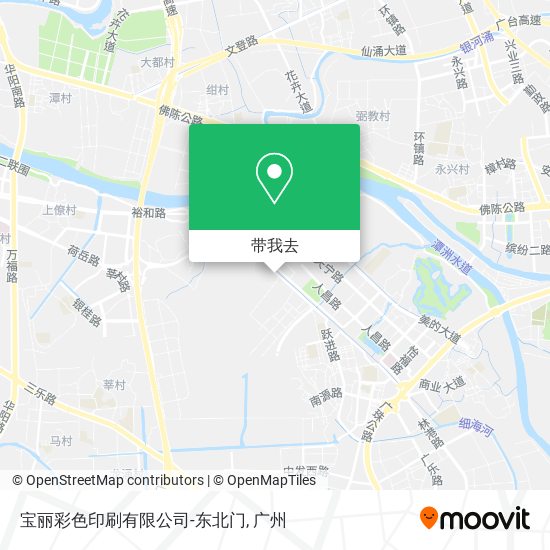 宝丽彩色印刷有限公司-东北门地图