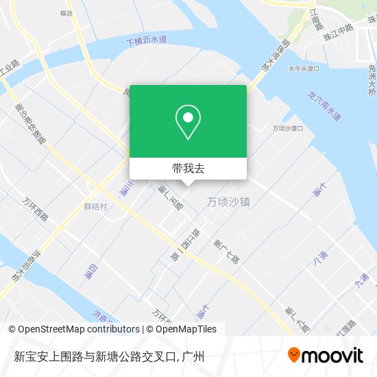 新宝安上围路与新塘公路交叉口地图