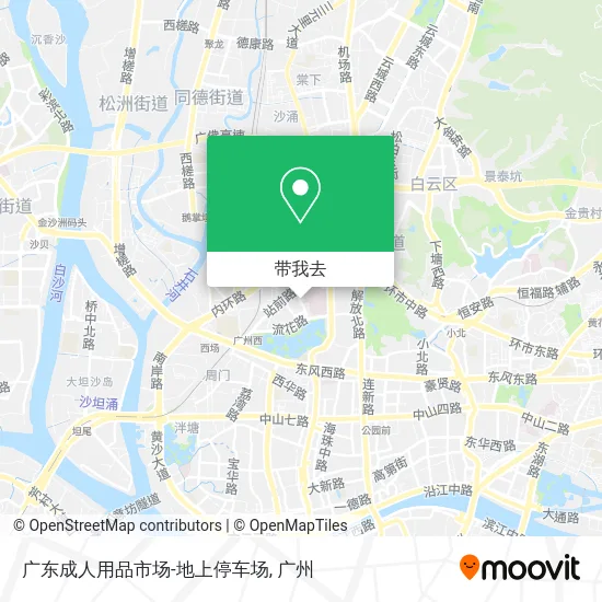 广东成人用品市场-地上停车场地图
