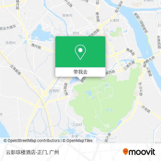 云影琼楼酒店-正门地图