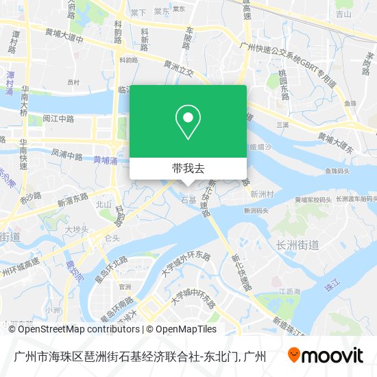 广州市海珠区琶洲街石基经济联合社-东北门地图