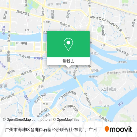 广州市海珠区琶洲街石基经济联合社-东北门地图