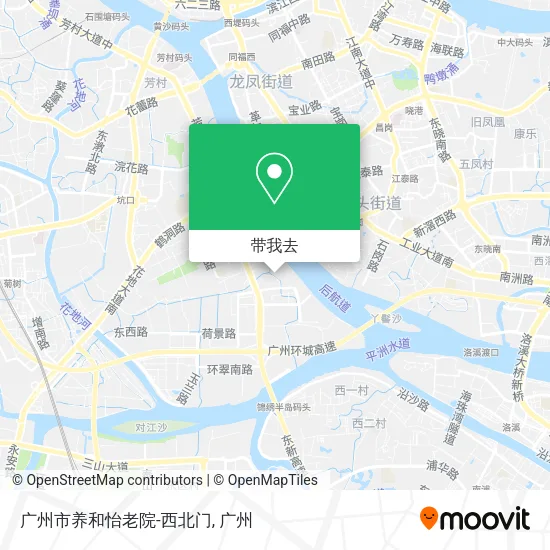广州市养和怡老院-西北门地图