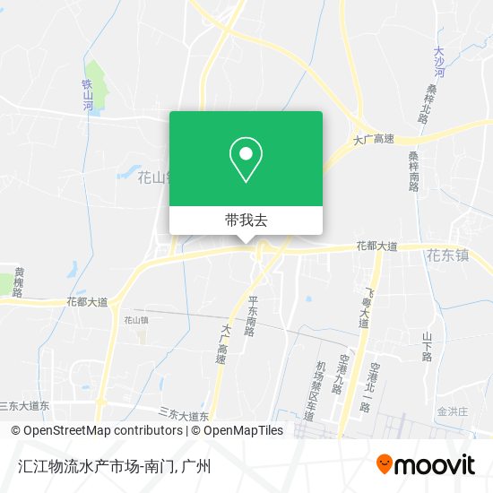 汇江物流水产市场-南门地图