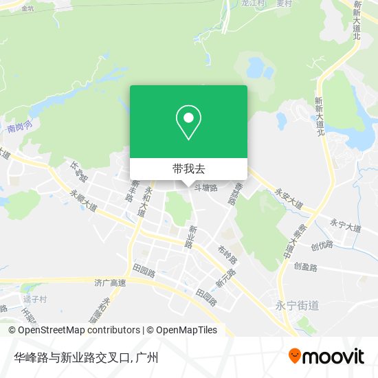 华峰路与新业路交叉口地图