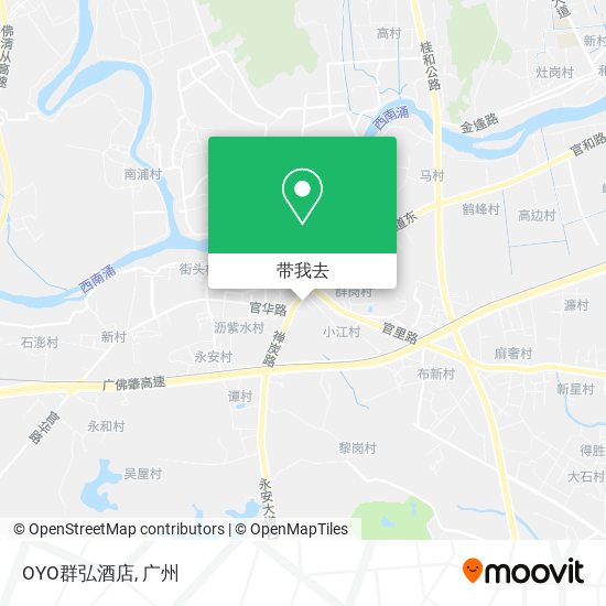 OYO群弘酒店地图
