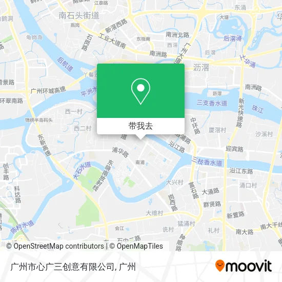 广州市心广三创意有限公司地图