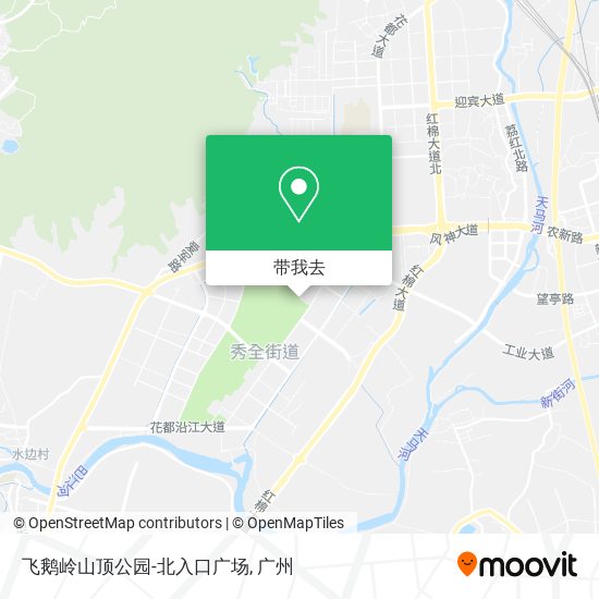 飞鹅岭山顶公园-北入口广场地图