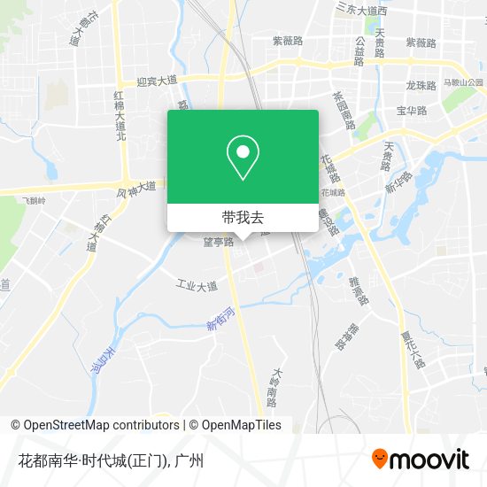 花都南华·时代城(正门)地图